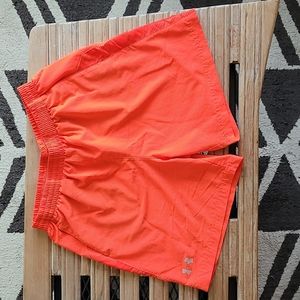 Salmon Colored Under Armour Gym Shorts - Large